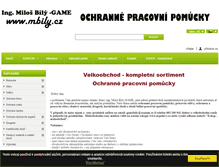 Tablet Screenshot of mbily.cz